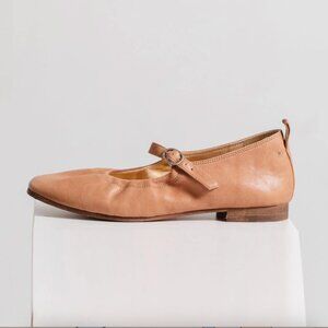 Either / Or Mary Jane Flat in Cognac 7/37